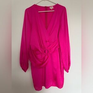 Dee Elly Hot Pink Dress Size L